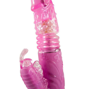 Vibratore Rabbit Rosa con Stimolazione Clitoride e Funzione Su e Giù